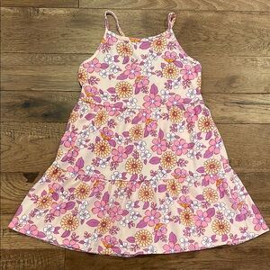 Cat & Jack Girls Floral Dress - Sleeveless Cross-Back Dress - Size M (8)